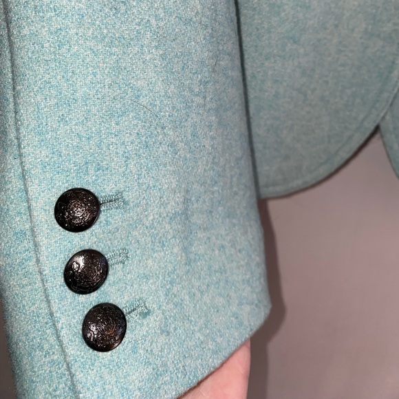 Brand new, never worn. Wool Blazer by Banana Republic, mint green, Size 10 - Picture 4 of 12